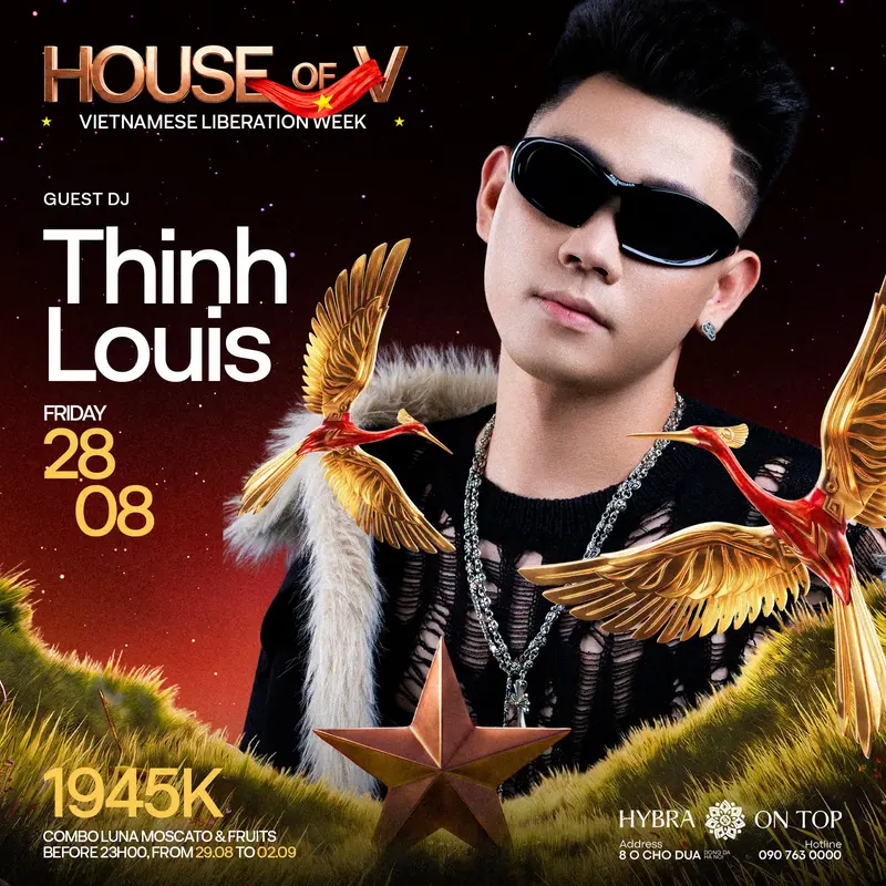 Poster DJ khách mời đêm House of V